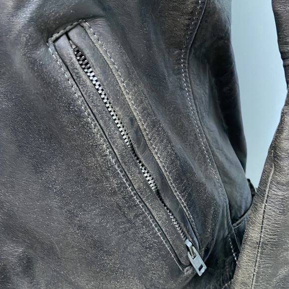 Golden Goose Deluxe Brand - leather jacket with shearling liner - Picture 5 of 14